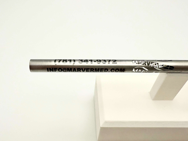Laser marked medical hypotube manufactured by Marver Med